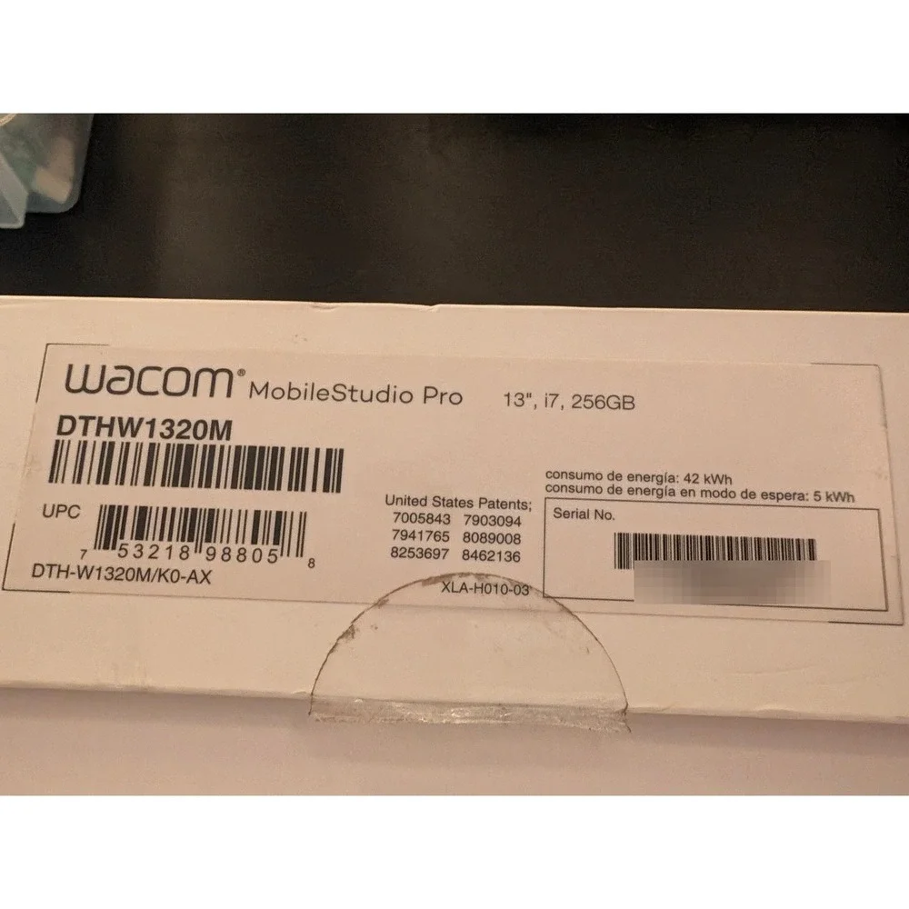 Wacom MobileStudio Pro 13 Creative Pen Computer Tablet Black Cintiq DTH-W1320